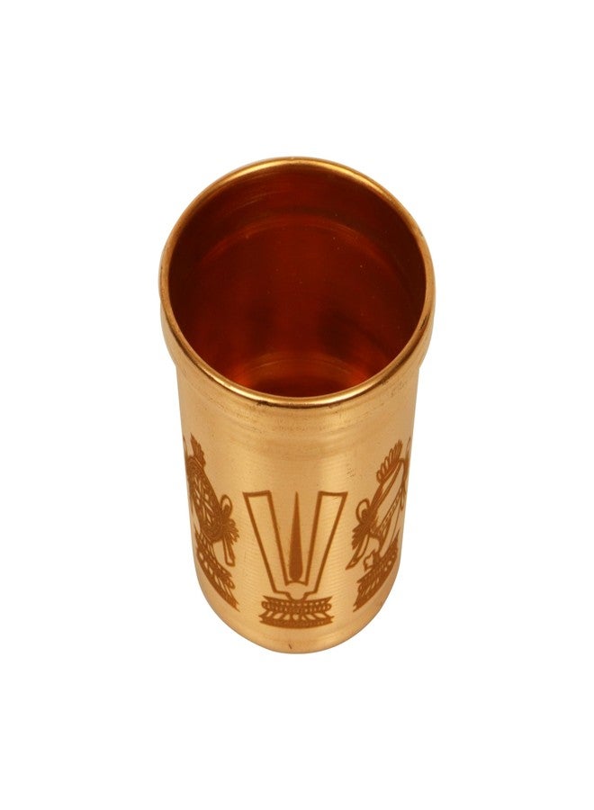 Spillbox وعاء قياس الأرز النحاسي Spillbox Padi Uzhakku، وعاء قياس تقليدي من Changazhi للأرز والحبوب، وعاء نيرا بارا من ولاية كيرالا، كوب، إبريق، قدح، وعاء للمنزل والمطبخ (250 مل) - Image 2